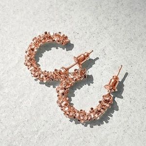 Rose Gold Fashion C-Shaped Earrings